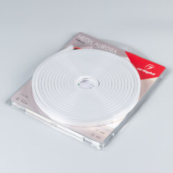 Светодиодная лента герметичная AURORA-PS-A120-12x6mm 24V White6000 (10 W/m, IP65, 2835, 5m) (Arlight, Силикон)