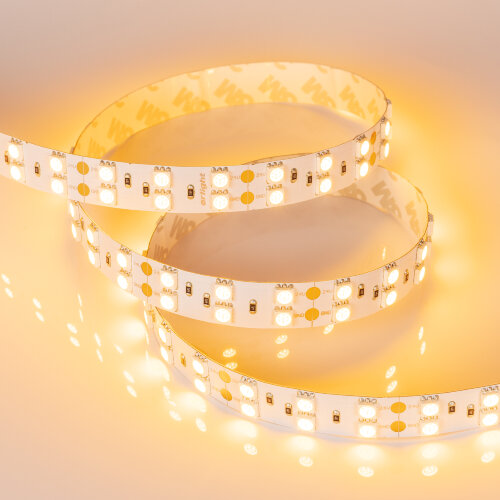 Светодиодная лента RT 2-5000 24V Yellow 2х2 (5060, 600 LED, LUX) (Arlight, 28.8 Вт/м, IP20) 011263 - фото 2