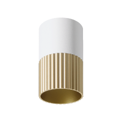 Светильник WOLTA WSL-GU10/18WG-1 под лампу GU10 Белый / золотой DUO