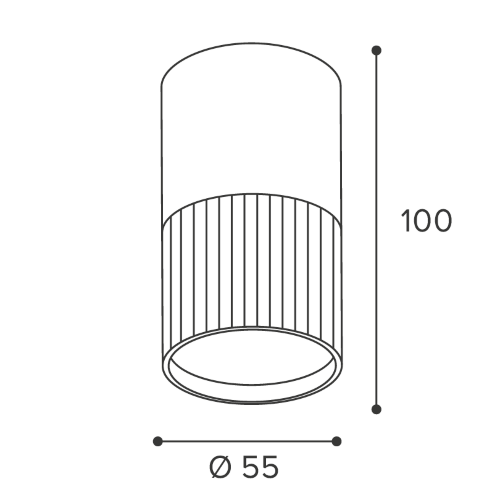 Светильник WOLTA WSL-GU10/18WG-1 под лампу GU10 Белый / золотой DUO - фото 2.