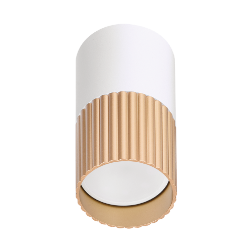 Светильник WOLTA WSL-GU10/18WG-1 под лампу GU10 Белый / золотой DUO - фото 1.