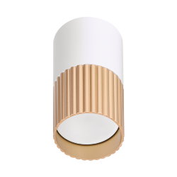 Светильник WOLTA WSL-GU10/18WG-1 под лампу GU10 Белый / золотой DUO