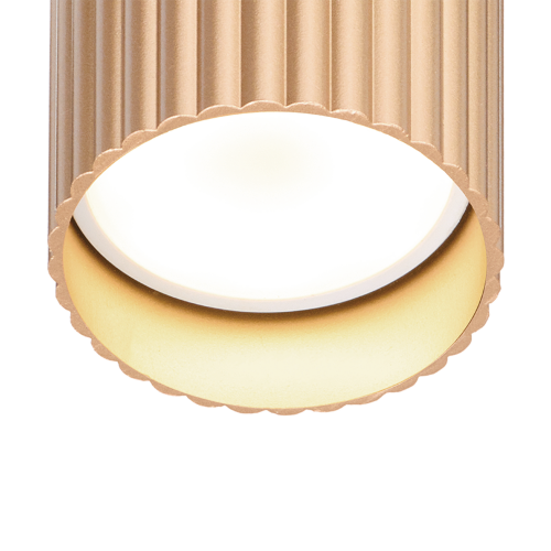 Светильник WOLTA WSL-GU10/18WG-1 под лампу GU10 Белый / золотой DUO - фото 5.