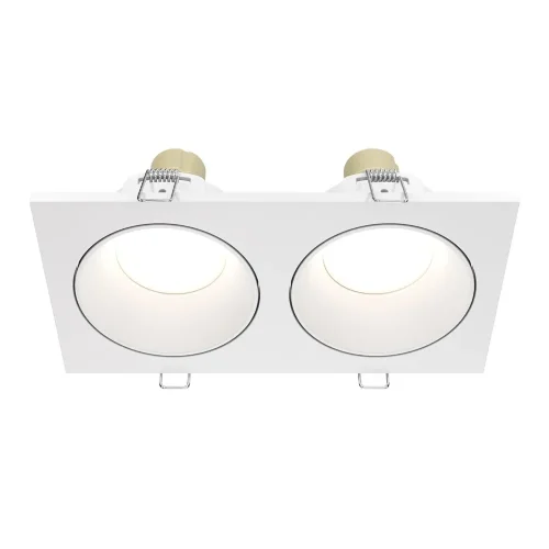 Встраиваемый светильник Зум / Zoom 2*GU10 10 Вт IP 65 (Белый) DL033-2-02W - фото