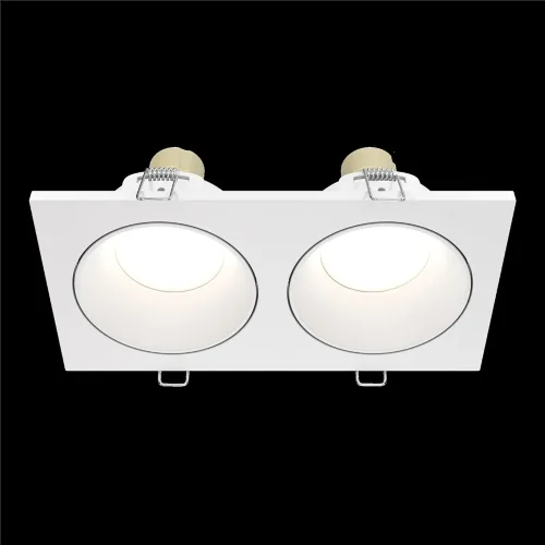 Встраиваемый светильник Зум / Zoom 2*GU10 10 Вт IP 65 (Белый) DL033-2-02W - фото 4
