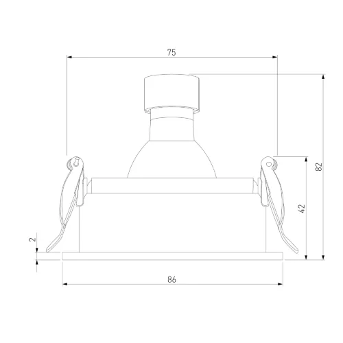 Светильник встраиваемый Tune белый 25014/01 - фото 7