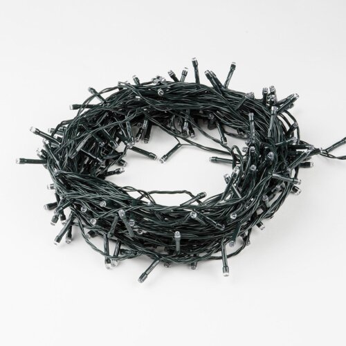 ULD-S2000-200-DGA WHITE IP20 Гирлянда светодиодная, 20м, 200 светодиодов, Белый свет, Провод зеленый - фото 4