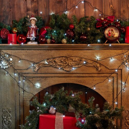 ULD-S2000-200-DGA WHITE IP20 Гирлянда светодиодная, 20м, 200 светодиодов, Белый свет, Провод зеленый - фото 8