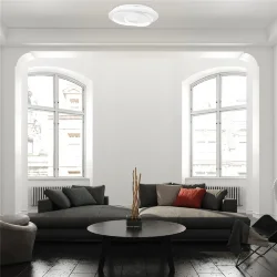Потолочный светильник FR6089CL-L120W Спираль / Spiral 85 Вт LED с пультом ДУ (Белый) FR6089CL-L120W