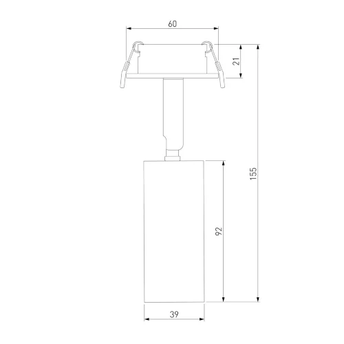 Встраиваемый поворотный светодиодный светильник Diffe 25039/LED - фото 3