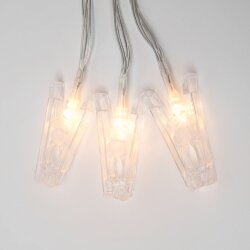 ULD-S0200-010-STB-2AA WARM WHITE IP20 CLIPS Гирлянда светодиодная на батарейках 2AA не в-к, Прищепки, 2м, 10 светодиодов, Теплый белый свет, Провод прозрачный.