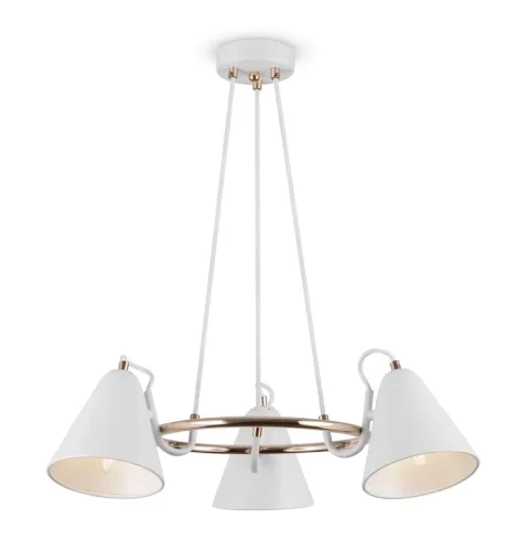 Подвесной светильник Freya FR8001PL-03WG (Белый с Золотом) - фото