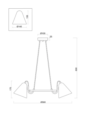 Подвесной светильник Freya FR8001PL-03WG (Белый с Золотом) - фото 13