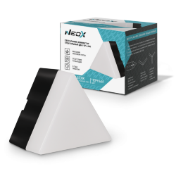 Светильник-коннектор треугольный ДБО-ТР-LINE 10Вт 230В 6500К черный NEOX