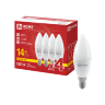 Лампа светодиодная LED-СВЕЧА-VC 4PACK 14Вт 230В Е14 3000К 1330Лм (4шт./упак) IN HOME - Фото 7