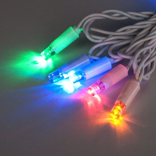 Новогодняя гирлянда нить мульти с эффектом мерцания 10м IP65 - Фото 5