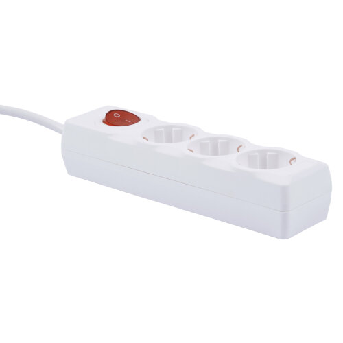 S-GCU3-2B WHITE Удлинитель серии Ultra, шнур 2м., 3 гнезда, 16A, с-з, Белый, TM Uniel - фото 2