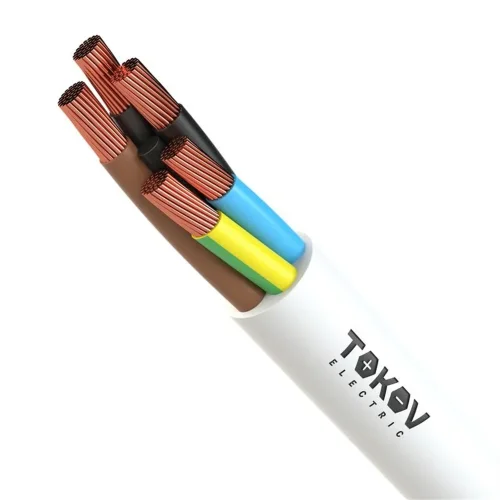 Провод TOKOV ELECTRIC ПВС 5х1.5(4х1.5+1х1.5) 380В Б (м) 1945505 - фото