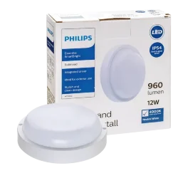 Светильник светодиодный уличный накладной круглый 12W/4000K IP54 d170 960Lm | WT045C LED12/NW PSU | - PHILIPS