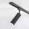 Трековый светодиодный светильник для однофазного шинопровода Oskar Черный 10W 4200K - фото 1