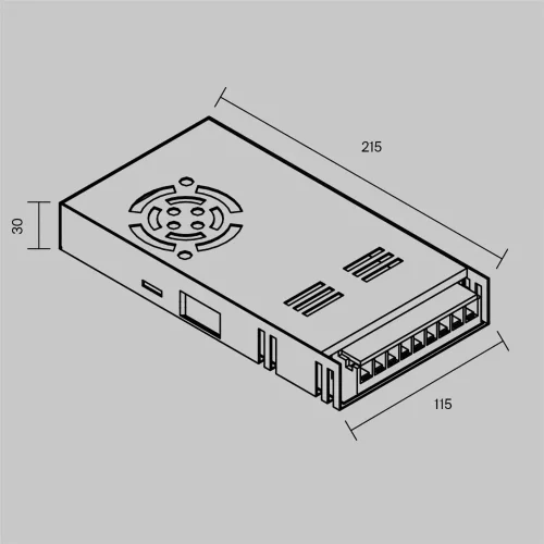 Источник напряжения PSL006 48В 400Вт IP 20 831011 (Серебро) 831011 - фото 4