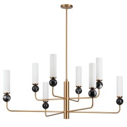 Люстра на штанге «ODEON LIGHT» 4361/8, серия: LOLLA (крепление на планке) - Светильники из мрамора