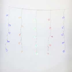 ULD-E2805-100-DTA MULTI IP20 DIAMOND Занавес светодиодный Бриллианты, 2.8х0.5м, 100 светодиодов, Разноцветный свет, Провод прозрачный.