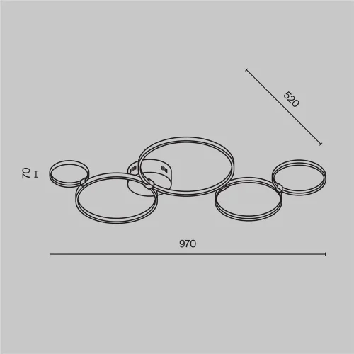 Потолочный светильник Olympia 3000-4000К 43Вт (Белый) - фото 2