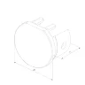 Mini Magnetic Заглушки для шинопровода Round 2шт 85202/00 - фото 4