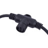 UCX-F90 T10-2M-BK Провод-шина для гирлянд серии F90PRO, 2м, 10 Т-коннекторов, шаг 20см, Статика-мерцание, IP67, Черный, TM Uniel - фото 3