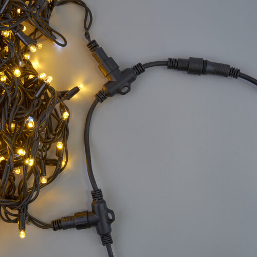 UCX-F90 T10-2M-BK Провод-шина для гирлянд серии F90PRO, 2м, 10 Т-коннекторов, шаг 20см, Статика-мерцание, IP67, Черный, TM Uniel - фото 10