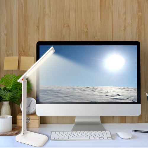 ULM-D607 4W-3000-6000K-DIM WHITE Светильник настольный, Сенсорный выключатель, Диммер, Белый, TM Uniel - фото 2