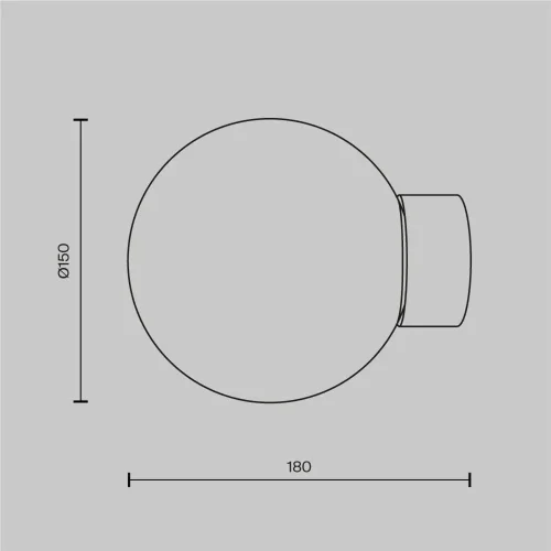 Настенный светильник (бра) Basic form E14х1 40Вт (Золото) - фото 6