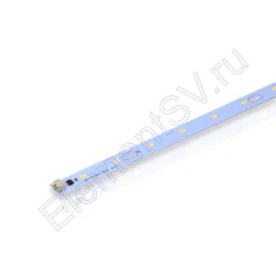 Светодиодная линейка 2835, 12 led, 220V, 6W, 410mm, D183, warm white