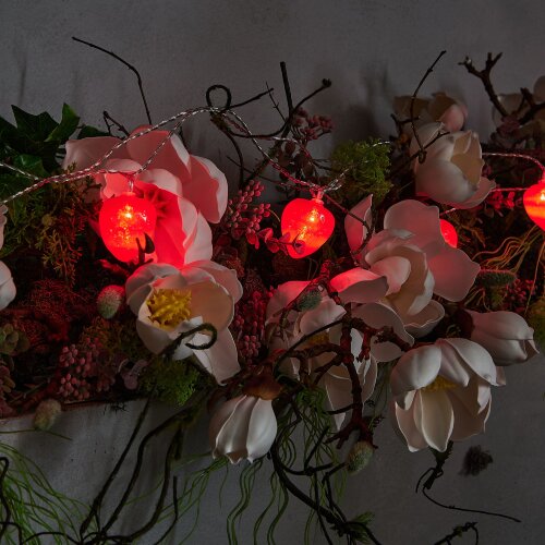 ULD-S0400-010-STB-2AA RED IP20 STRAWBERRY Гирлянда светодиодная на батарейках 2AA не в-к, Клубника, 4м, 10 светодиодов, Красный свет, Провод прозрачный. - фото 6