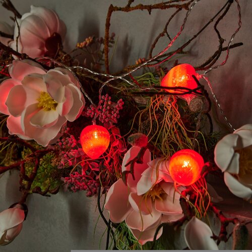 ULD-S0400-010-STB-2AA RED IP20 STRAWBERRY Гирлянда светодиодная на батарейках 2AA не в-к, Клубника, 4м, 10 светодиодов, Красный свет, Провод прозрачный. - фото 8