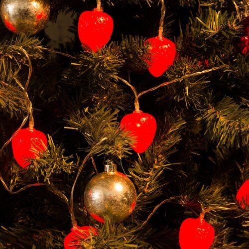 ULD-S0400-010-STB-2AA RED IP20 STRAWBERRY Гирлянда светодиодная на батарейках 2AA не в-к, Клубника, 4м, 10 светодиодов, Красный свет, Провод прозрачный. - фото 9