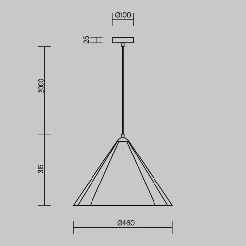 Подвесной светильник Акустический фетр / Felt Acoustic (Белый) FR5479PL-01W - фото 8
