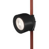 DK5541-BK Поворотный светильник для трека-ремня Belty, серия Spot, со светодиодом, D100*H107мм, 48V DC, 12W, RA90, 38°, 3000K, IP20, черный, алюминий. Фото 5