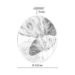 Настенно-потолочный светильник «Sonex» 7747/CL, серия: FLOREN (накладной) - заменяемый LED модуль