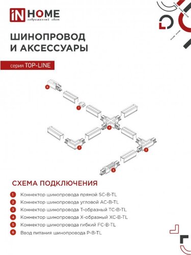 Светильник трековый светодиодный TR-07-TL 35Вт 6500К 3500Лм IP40 24 градуса черный серии TOP-LINE IN HOME - Фото 7