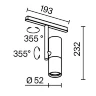 Трековый светильник Элти / Elti Exility 2700-6000K 12Вт 36° Dim Smart (Черный) TR005-4-12W-DS-B - фото 2