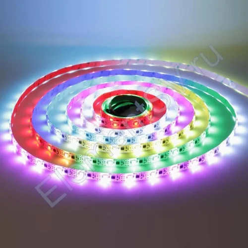 Светодиодная лента 5050, 30 led/m, V600, RGB-SPI (IC1804), 12V, IP65 - фото.