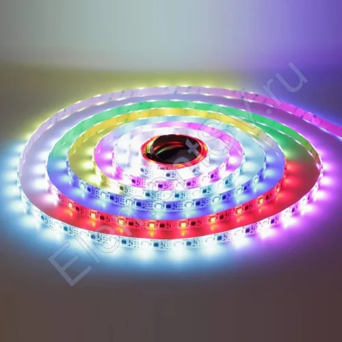 Светодиодная лента 5050, 30 led/m, V600, RGB-SPI (IC1804), 12V, IP65 - фото 2.