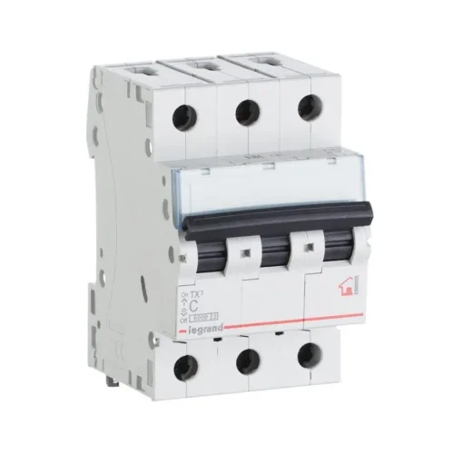 Выключатель автоматический модульный 3п C 32А 6кА TX3 6000 3мод. 400В Leg 404059 - фото 2