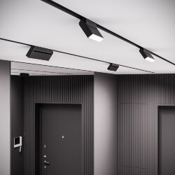 Трековый светильник 12W 4200K Kos чёрный Slim Magnetic 85085/01