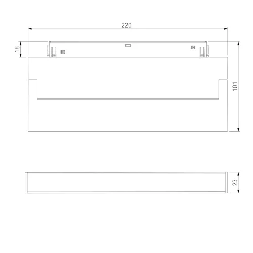 Slim Magnetic Трековый светильник 12W 4200K Kos чёрный 85085/01 85085/01 - фото 8