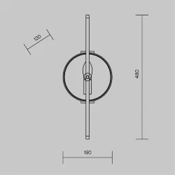 Настенный светильник (бра) Marmo E14х1 40Вт (Латунь)