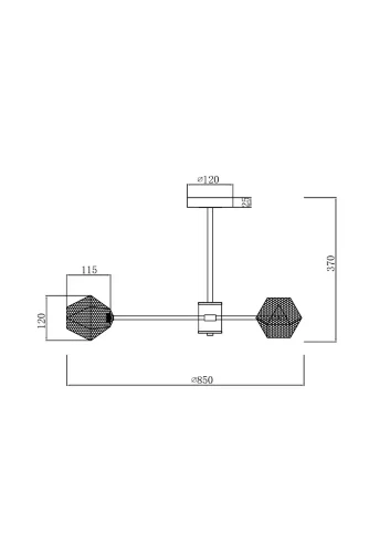 Люстра FR5328CL-08B Флористический / Floristic G9x8 (Черный) FR5328CL-08B - фото