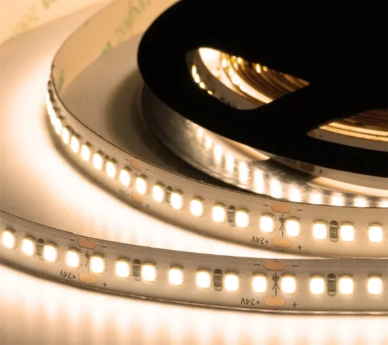 Лента светодиодная ELF 980SMD диодов (2835), 24В, 5м, ГИПЕР, белый теплый 2800-3300К - фото